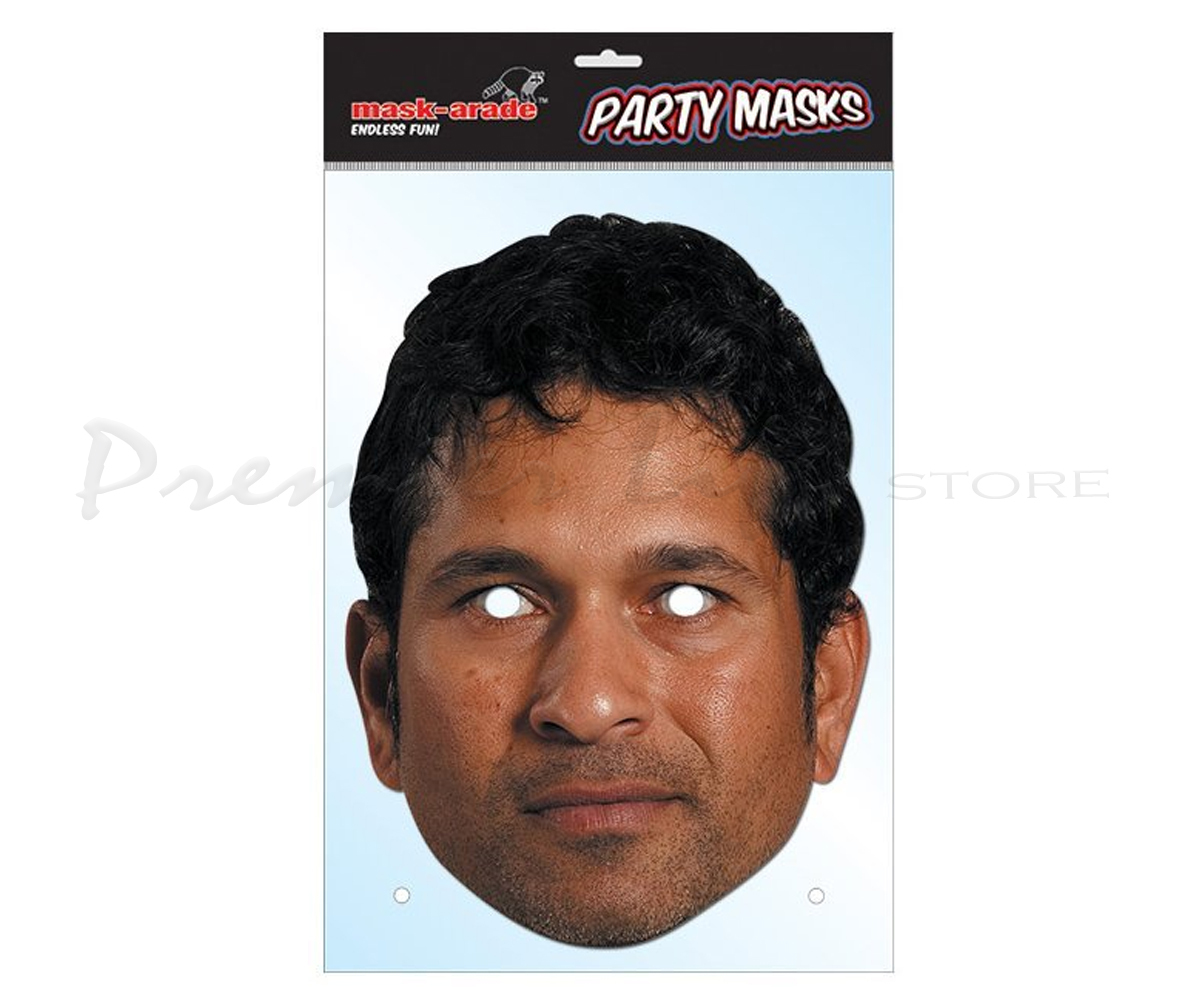 Sachin Tendulkar Face Mask Fancy Dress Party Celebrity Cricketer Face Mask
