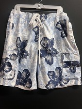 Mens blue Beach Swin Shorts sz XL stretch at waist NWOT