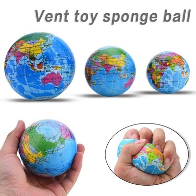 Soft Earth World Map Globe Foam Stress Relief Ball Teaching Hand Squeeze Ball Ebay