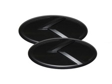 3d K Logo Emblem Black Black 2pc Fits Hyundai 2010-2016 Genesis Coupe