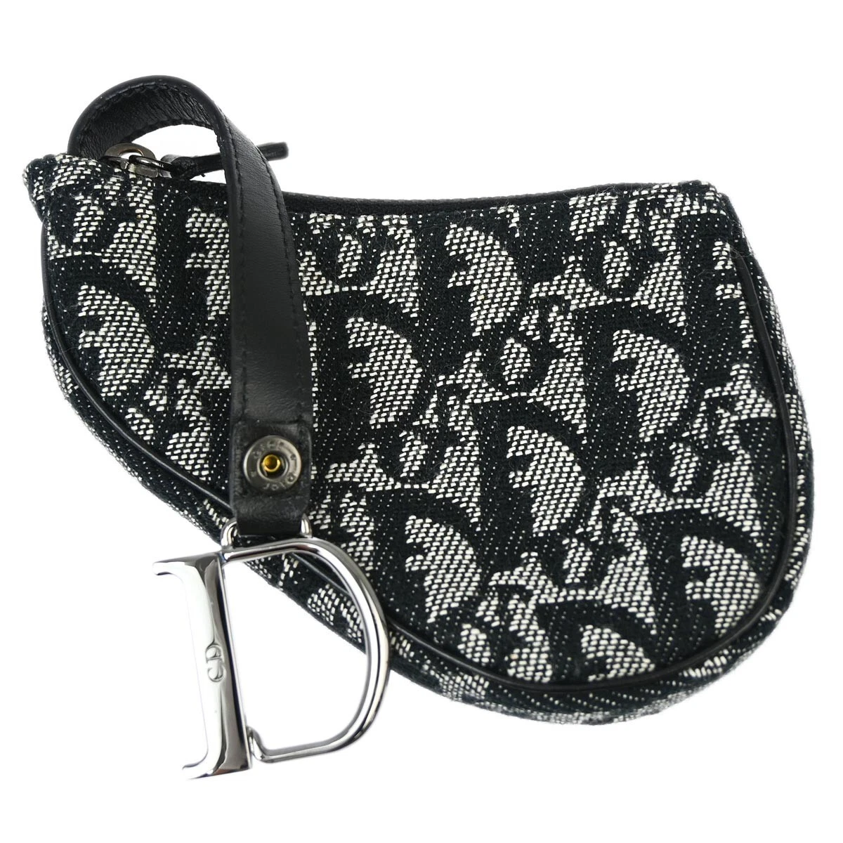 Christian Dior trotteur selle porte monnaie portefeuille mini pochette sac TR0032 123825