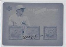 2006 Upper Deck Artifacts MLB Apparel Printing Plate Cyan 1/1 Felipe Lopez 0c3