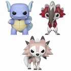 Funko Pop Pokemon Bundle Of 3 Wartortle 1212 Lycanroc Both Form (Presale)