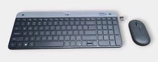 Logitech - MK470 Full-size Black Wireless Scissor Keyboard and Mouse Bundle 