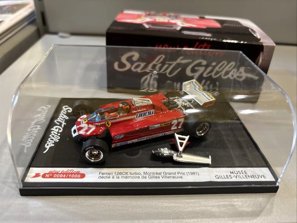 Brumm S07/27 Ferrari 126ck Turbo Montreal Gp 1981 Villeneuve #27 Museo Canada - Immagine 2 di 4
