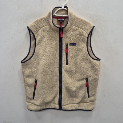 Patagonia Retro Pile Fleece Gilet Weste Pelican Smolder Blue Shearling Gr. XL