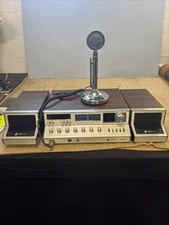 Cobra 1000GTL CB Radio Base Station W/ 2 External Speakers-Astatic Microphone