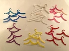 Barbie Doll Lot 30 Vtg 1960s Hangers Multi Colors Blue Purple