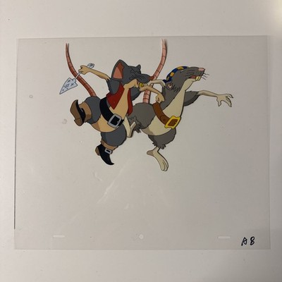 Pocket Dragon Adventures original production cel animation art - pie rats 