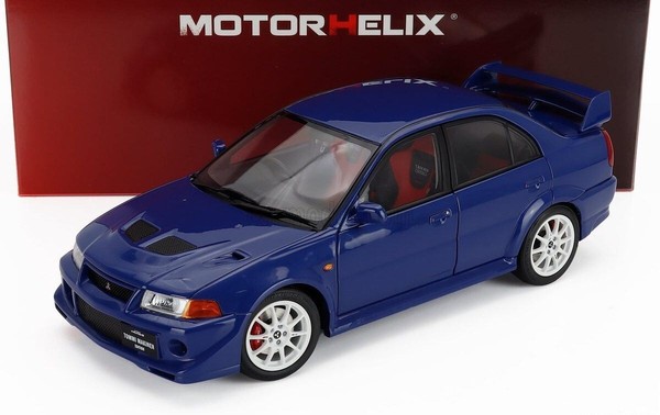Motorhelix 1/18 Mitsubishi Lancer Evo VI GSR T.M.E. 2000 Blue Met M84301-image