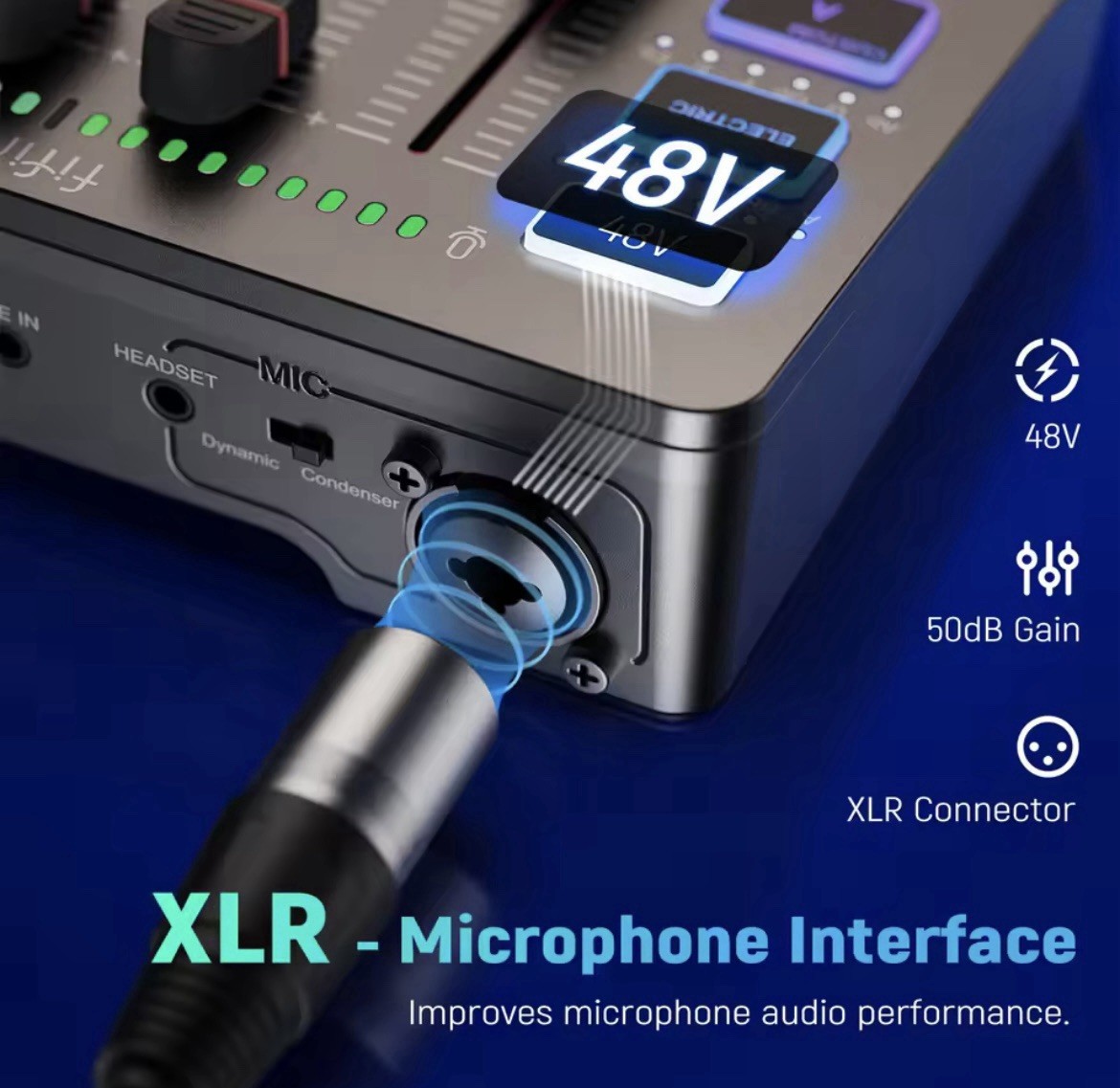 Mixer Controller Audio Professionale 4 Canali USB Karaoke Dj Pianobar Feste Mp3 - Miniatura 3