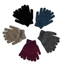 5 Pairs Magic Gloves Kids 4-12 Multicolor Stretchy Knitted Warm Gloves Outdoor