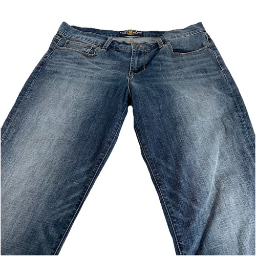 Lucky Brand Sweet Crop Mid Rise Stretch Jeans Womens Size 14 / 32 Blue Denim - Picture 6 of 10
