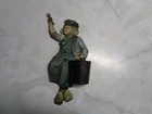 VINTAGE ADVERTISING "DUTCH BOY PAINTER" MATCH HOLDER TIN LITHO SIGN