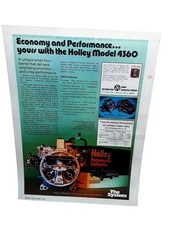 1976 Holley 4360 Carburetor Print Ad Performance Car Parts Chevy