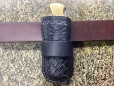 Leather Pocket Knife Case Sheath Buck 110  Buscadero (Sheath Only)