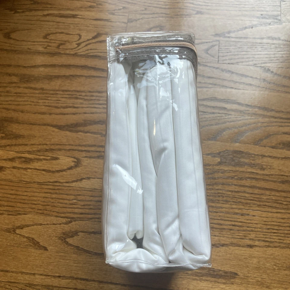 Funda nórdica WAMSUTTA 620 THREAD COUNT King 100 % ALGODÓN rayas blancas Foto 4 de 4