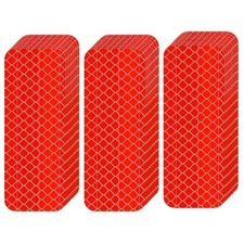 Reflective Tape 30 PCS - Waterproof Self-Adhesive Safety Stickers, DOT-C2 Red