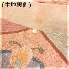 Silk Embroidered Fabric (Nasha) Brown Silk Check Pattern 4.4m
