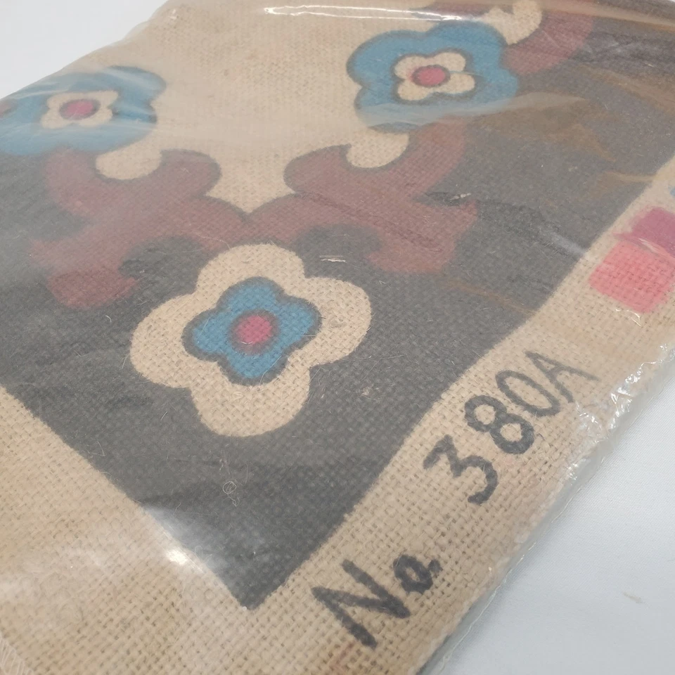 VTG Sanitized Colored Hooked Rug Pattern #380A 24" x 36" Supreme Burlap NOS - Image 2 of 4