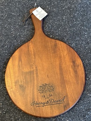 HARRY & DAVID Hanging Handled Wood Charcuterie Cheese Cutting Board 19x13''