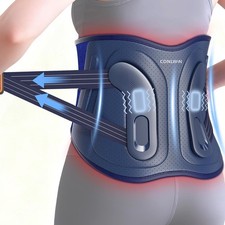 68" Cordless Heating Pad for Back Pain Relief with 5 Heat 6 Vibration, Lower B
