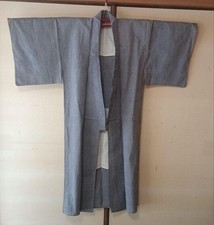 Boro Used Japanese Old Cloth Japan Yukata Square Checkered Pattern For Men