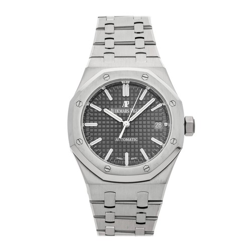 Audemars Piguet Royal Oak Steel Auto 37mm Grey Dial Watch 15450ST.OO.1256ST.02