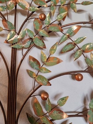 Vintage Curtis Jere Tree Of Life Wall Art Metal Sculpture | eBay