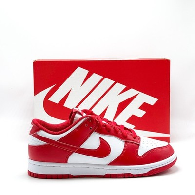 *NEW* MEN NIKE DUNK LOW RETRO UNIVERSITY RED / WHITE (HF5441 104) 