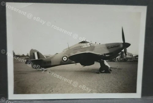 WW2 Egypt - RAF cannon armed Hawker Hurricane IIc BE159  photo 9 by 6cm