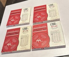 Lot of 4 REALISTIC, Radio Shack tapes, 1200 ft. MYLAR, Reel to Reel tape 7"