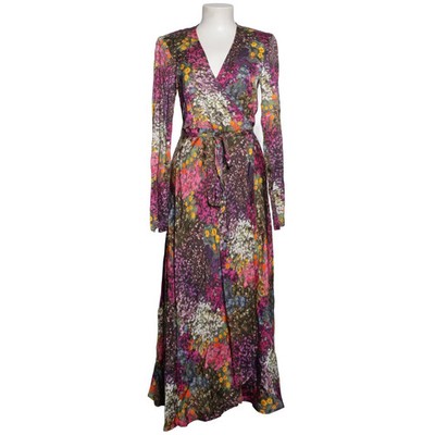 ROTATE Birger Christensen, Wickelkleid, Größe: 34, Lila/Mehrfarbig, Viskose #yY1