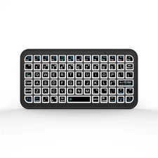 Mini Wireless Keyboard Bluetooth Compatible For Phone Tablet Color Backlit