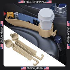 2 Pc Car Seat Gap Filler Organizer With Cup Holder And Storage Slot 2 Pc Car Seat Gap Filler Organizer With Cup Holder And Storage Slot