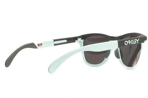 Oakley OO9284-0355 Sunglasses Frogskins Matte Carbon/Blue Prizm Gray Lenses - Picture 3 of 6