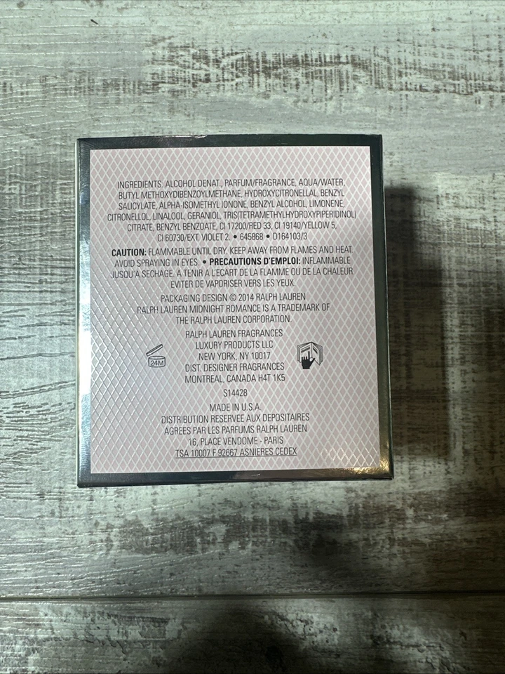 Auténtico Ralph Lauren Midnight Romance 1,7 oz 50 ml fórmula original vintage Foto 4 de 4