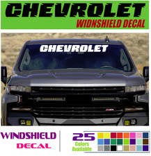 Chevrolet Windshield Decal For Truck Cars Suv 18 20 24 30 40 50 Ws9