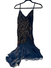Sue Wong Y2K Beaded Silk Fairy Slip Dress Sequin Evening Gown