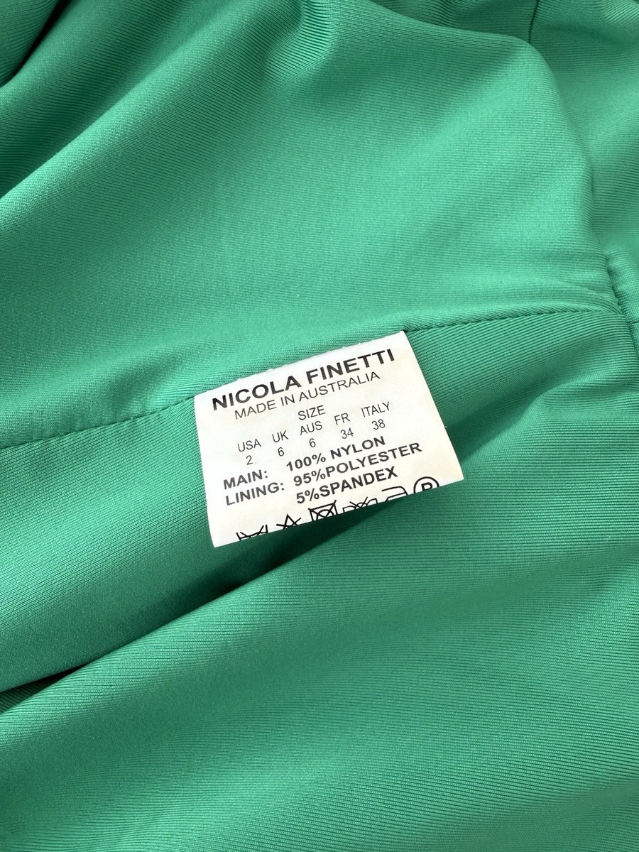 green emerald velvet dress Nicola Finetti Eliana Dress Emerald Green The Style Squad Dress Hire  the  style squad