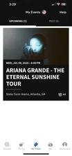 Ticket to Ariana Grande Concert Tour