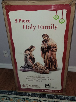 #ad Three Piece Holy Family Sams Club Manger set 36 inch $180.00
