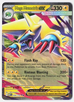 Mega Manectric ex ME01: Mega Evolution 050/132 in NM