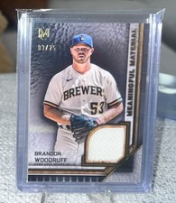2023 Topps Museum Collection Meaningful Material Relics /50 Brandon Woodruff