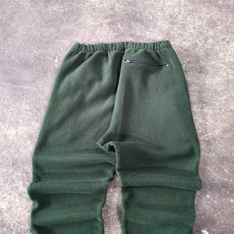 Pantalones deportivos vintage de lana Cabela's para hombre L verdes con cremallera al tobillo bolsillos al aire libre años 90 Foto 4 de 4