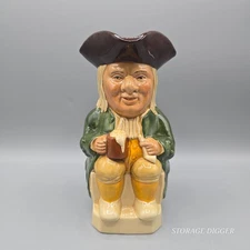 VTG Wood & Sons LS Philpot Toby Ceramic Jug Pitcher 7.5" Tall, Handle, England