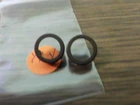 vintage marx willy jeep set of 2 headlight ring for parts