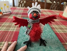 Annalee 7” Classy Cardinal With Hat And Scarf 
