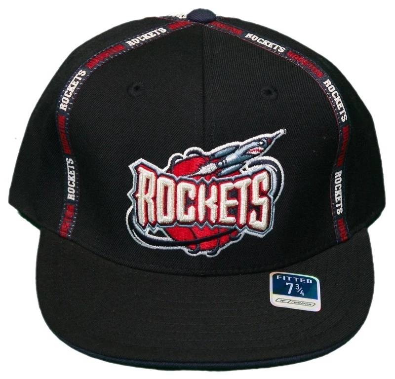 REEBOK HOUSTON ROCKETS HAT NEW 7 1 8 CAP THROWBACK ALL WOOL FITTED