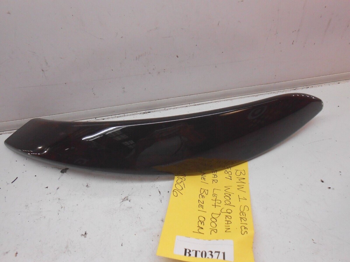 BMW 1 Series E87 Wood Grain Left Door Panel Bezel OEM 7560662 